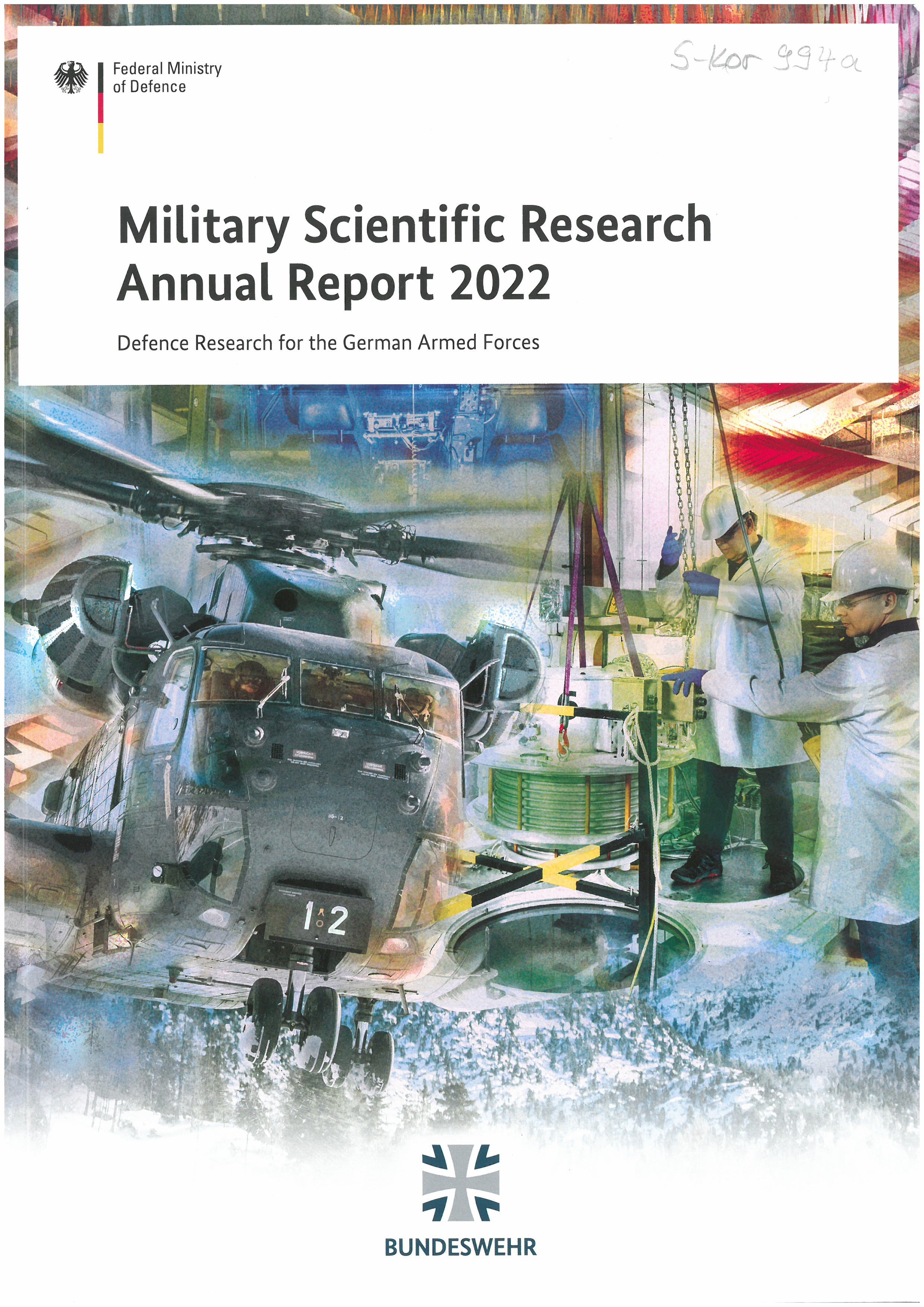 Military scientific research annual report : defence research for the German armed forces. 2022