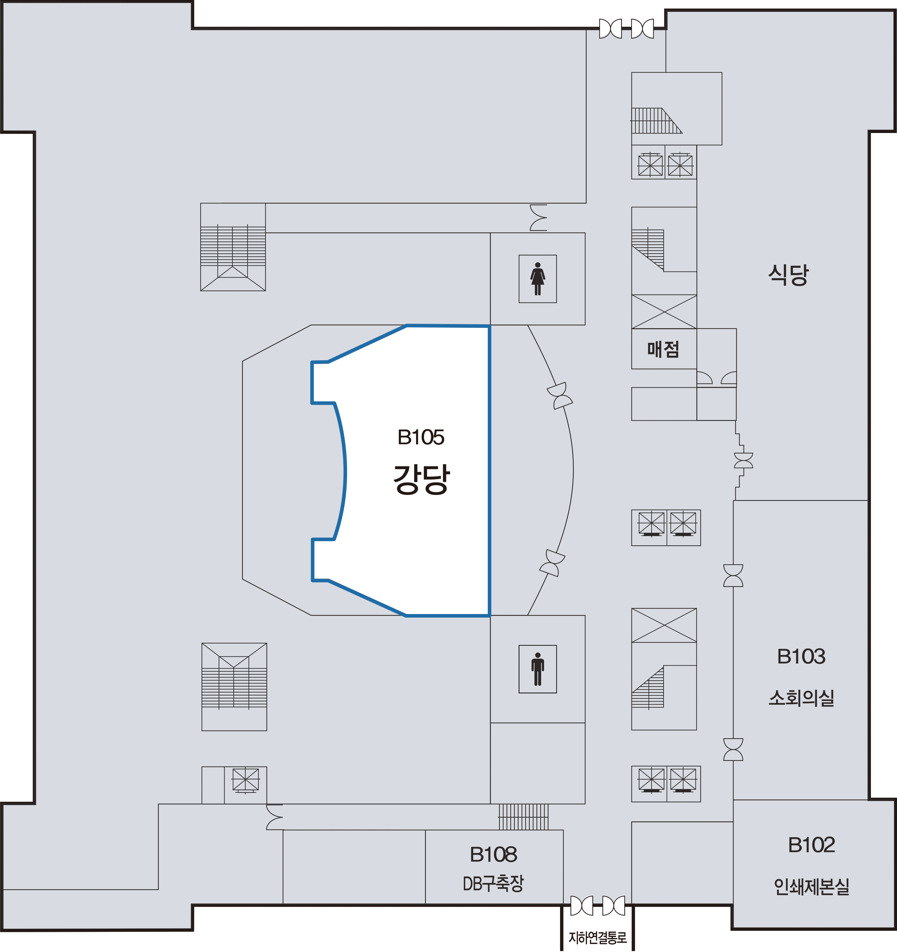 강당 위치
