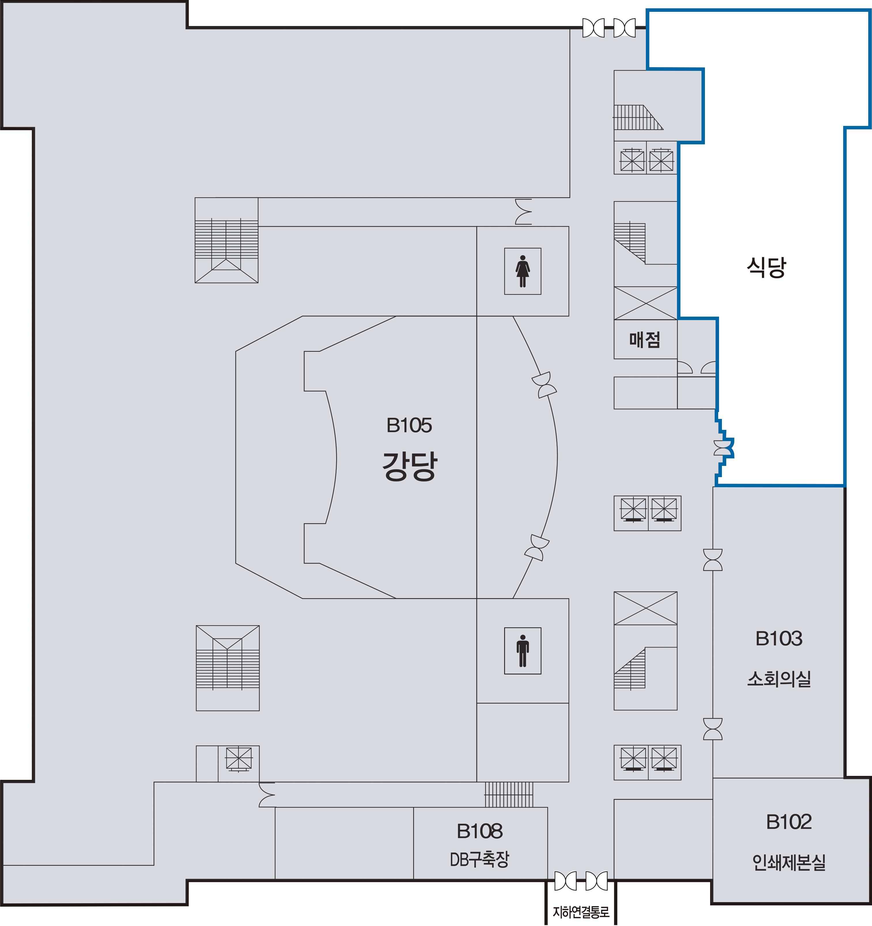 식당 위치